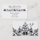 Carte de visite sophistiqué de wedding planner (Devant / Derrière)