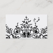 Carte de visite sophistiqué de wedding planner (Dos)