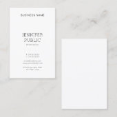 Carte De Visite Sophistiqué Design simple Moderne Plaine tendance (Devant / Derrière)