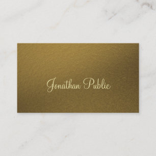Carte De Visite Sophistiqué Gold Look Professional Creative Luxe
