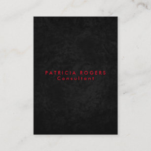 Carte De Visite Sophistiqué gris noir rouge professionnel