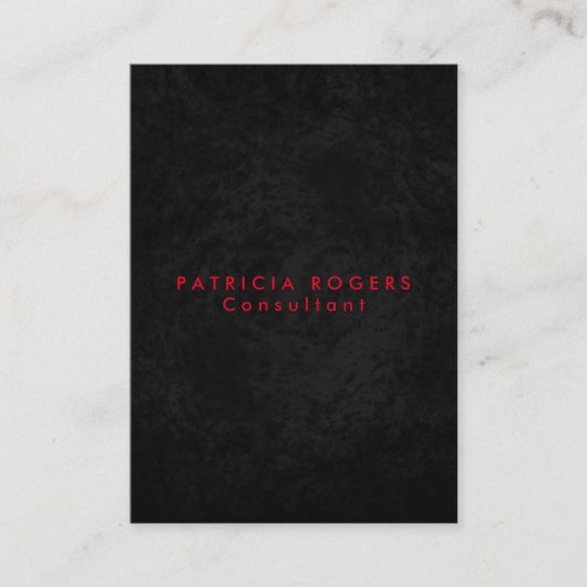 Carte De Visite Sophistiqué gris noir rouge professionnel (Devant)