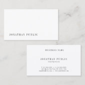 Carte De Visite Sophistiqué Minimal Professionnel Modèle moderne (Devant / Derrière)