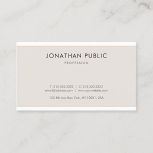 Carte De Visite Sophistiqué minimaliste moderne élégant haut
