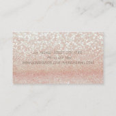 Carte De Visite Sophistiqué Moderne Glittery Bokeh (Dos)