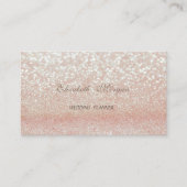 Carte De Visite Sophistiqué Moderne Glittery Bokeh (Devant)