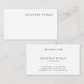 Carte De Visite Sophistiqué Moderne Professionnel Simple Élégant (Devant / Derrière)