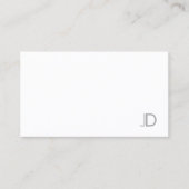 Carte De Visite Sophistiqué Monogramme Sophistiqué Moderne Sleek P (Devant)