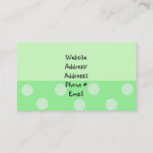 Carte De Visite Sorbet Vert (Dos)