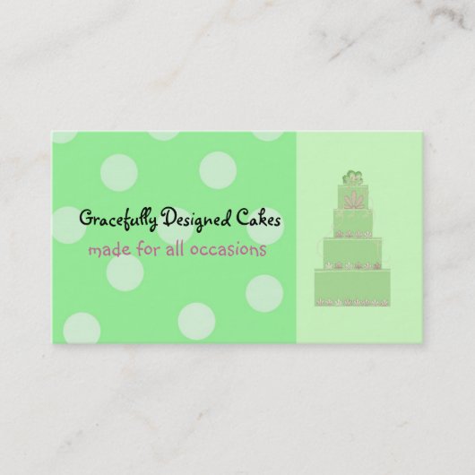 Carte De Visite Sorbet Vert (Devant)