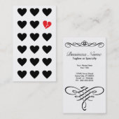 Carte De Visite sorcellaire de l'amour (Devant / Derrière)