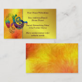 Carte De Visite Sorcière avec du charme de serpent (Devant / Derrière)