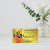 Carte De Visite Sorcière avec du charme de serpent (Debout devant)