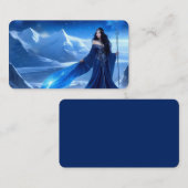 Carte De Visite Sorcière de glace du Signet du flocon de neige tou (Devant / Derrière)