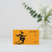 Carte De Visite sorcière volante effrayante (Debout devant)