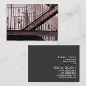 Carte De Visite Sortie de secours victorienne (Devant / Derrière)