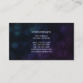 Carte De Visite Sortilèges colorés (Dos)