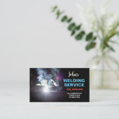 Carte De Visite Soudage et fabrication de métaux professionnels (Debout devant)