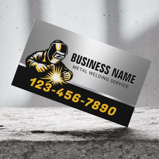 Carte De Visite Soudage et fabrication de métaux professionnels