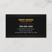 Carte De Visite Soudage lisse Fabricant métallique de soudure (Dos)