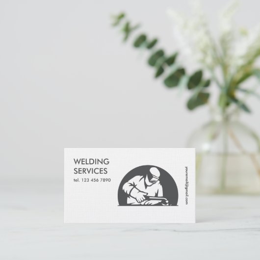 Carte De Visite Soudage simple (Debout devant)