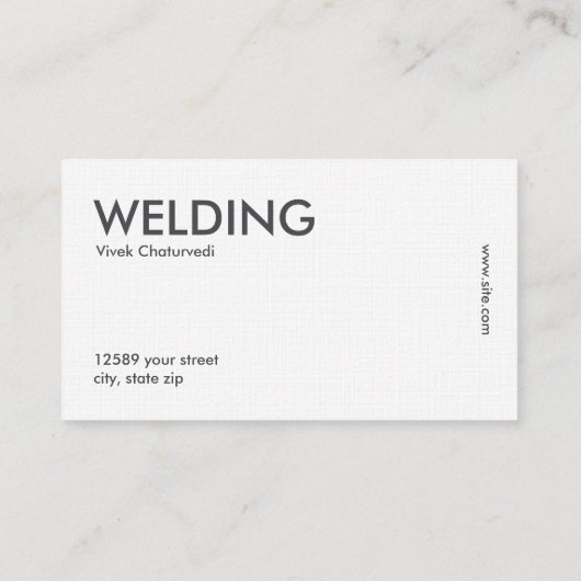 Carte De Visite Soudage simple (Dos)