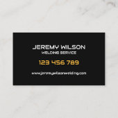 Carte De Visite Souder Soudure métallique Fabrication de service d (Dos)