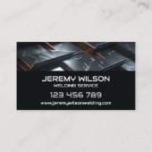 Carte De Visite Souder Soudure métallique Fabrication de service d (Dos)