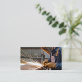 Carte de visite soudeur (Debout devant)