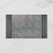 Carte De Visite Soudeur | Acier plaqué diamant (Dos)