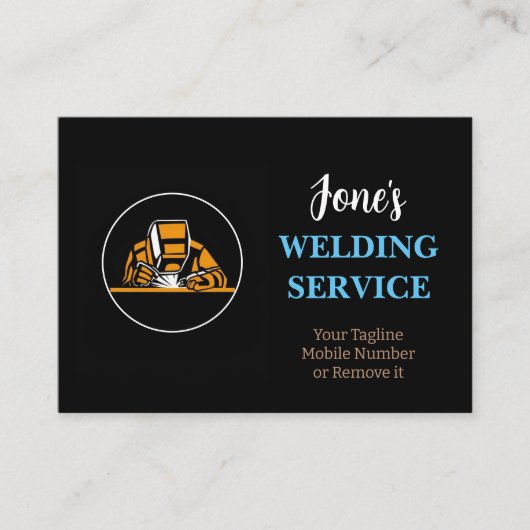 Carte De Visite Soudeur de métal professionnel, fabrication, entre (Devant)