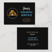 Carte De Visite Soudeur de métal professionnel, fabrication, entre (Devant / Derrière)