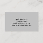 Carte De Visite Soudeur Fabricant de soudure métallique Entreprene (Dos)