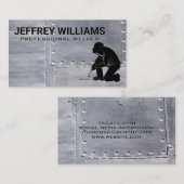 Carte De Visite Soudeur faisant du travail métallique (Devant / Derrière)