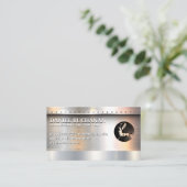 Carte De Visite Soudeur | Metallic brossé avec Rivets Arrière - pl (Debout devant)