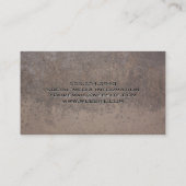 Carte De Visite Soudeur | Vieux métal rouillé (Dos)