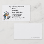 Carte De Visite soudeuse (Devant / Derrière)