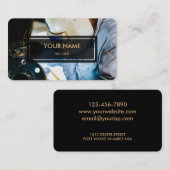 Carte De Visite Soudeuse (photo élégante recouverte) (Devant / Derrière)