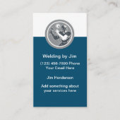 Carte De Visite Soudure de construction rétro (Devant)