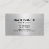 Carte De Visite Soudure professionnelle soudure et fabrication de (Dos)