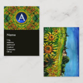 Carte De Visite SOUFFLE ET CAMPAGNE EN TOSCANE, monogramme (Devant / Derrière)