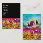 CARTE DE VISITE SOUFFLE ET ROOSTER NOIR (Devant / Derrière)