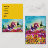 Carte De Visite SOUFFLE ET ROOSTER NOIR, Jaune (Devant / Derrière)