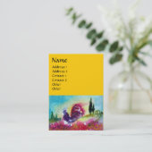 Carte De Visite SOUFFLE ET ROOSTER NOIR, Jaune (Debout devant)