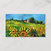 Carte De Visite SOUFFRANCES ET CAMPAGNE EN TOSCANE - ITALIE Bleue (Dos)