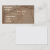 Carte de visite souillé de carton (Devant / Derrière)