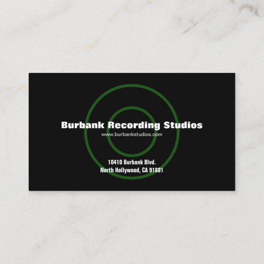 Carte de visite Sound Designer (Dos)