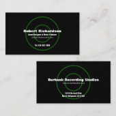 Carte de visite Sound Designer (Devant / Derrière)