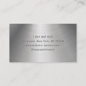 Carte De Visite Sound Engineer Metal Business Card (Dos)