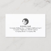 Carte De Visite Sound Engineer Volume Sliders Icon (Dos)